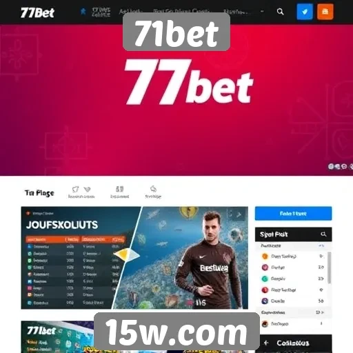 Interface do usuário do site 71bet avaliada por jogadores
