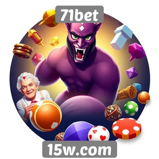 Variedade de jogos disponíveis na plataforma 71bet